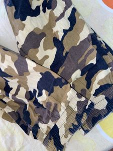 Army Print Trousers For Women