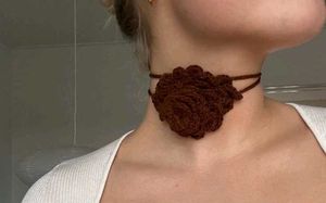 Crotchet Rose Choker