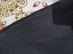 Bootcut Black Ribbed Trouser ⚫