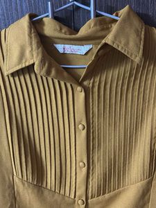 Vintage Mustard Button-Down