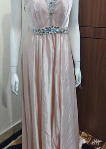 Elegant Pink Embellished Dress