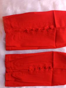 Red Casual Pants