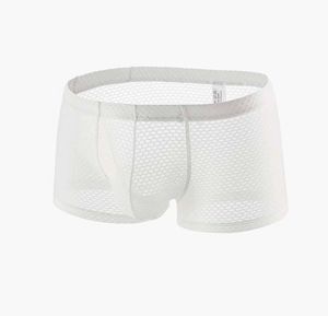 Men's White see through  briefs