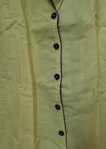 Yellow Contrast Trim Top