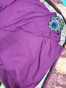 Elegant Purple Saree