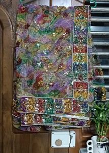 Beautiful multi color saree