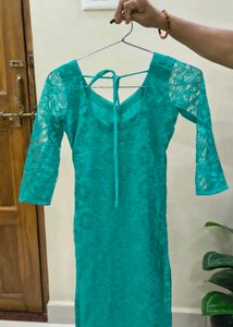 Teal Lace Top