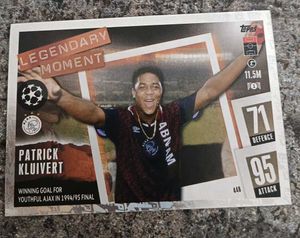 Real Rare Topps Patrick Kluivert Lengendary Moment
