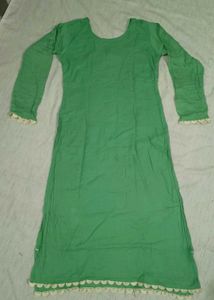 Green Embroidered Kurta Set