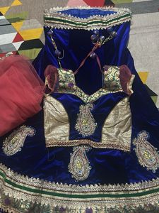Elegant Blue Lehenga Choli Set