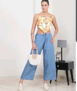 Floral Tie-Back Crop Top | Brand New