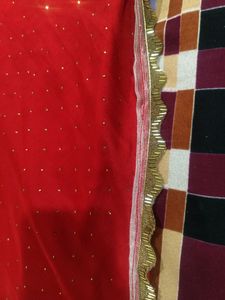 Beautiful Embroidery Blood Red Boutique Suit Fo