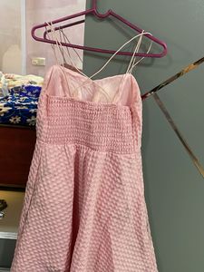 Pink Fit &amp; Flare Mini Dress