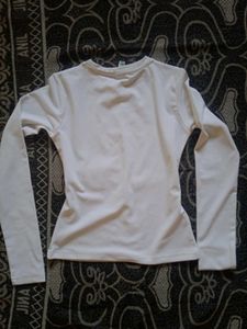 White Long Sleeve Top