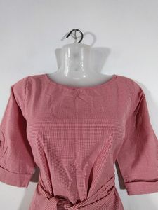 Red And White Checks Top (Women&#39;s)