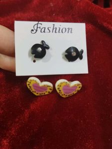 Combo Of Small Earrings Tops And Studs