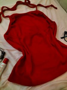 Red Halter Top 📌