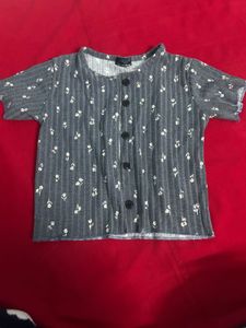 Floral Button-Down Top