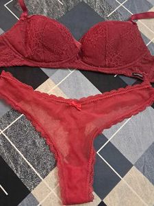 combo Of Four laces imported fabric bra n panty