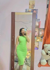 Green Bodycon Mini Dress