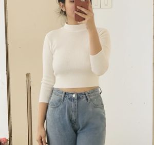 Sassafras White Mock Neck Top