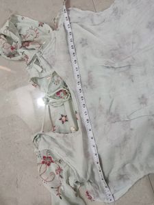 Embroidered Light Green Dress