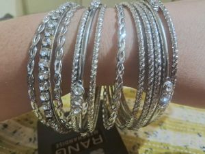 Silver Bangle Set