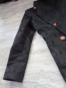 2 Black Colour Designer Sherwani