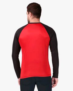 CORWOX Full Sleeves Red &amp; Black Sports T-Shirt