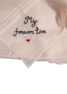 Love Symbol Embroidery Kerchief Pack Of 2 King Siz