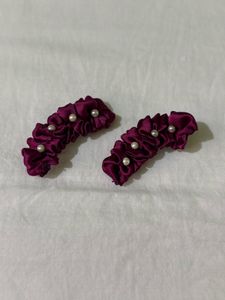 Floral Hair Clips (set of 3)