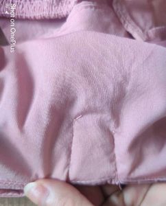 H&amp;M Dusky Pink Bow Crop Top