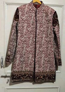 Sherwani With Removable Koti