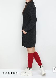 Turtle neck winter dress