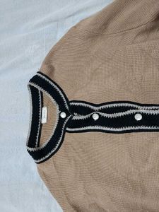 Warm Korean Button Up Sweater