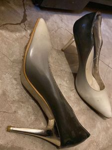 Black And Grey Heels