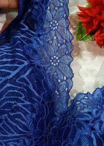 Blue Zebra Print Bra