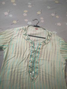 Striped Embellished Tunic