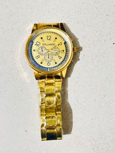Man  Golden willande Beautiful Watch