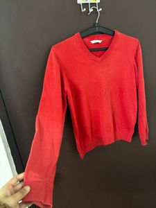 Marks& Spencer Reddish Orange Sweater