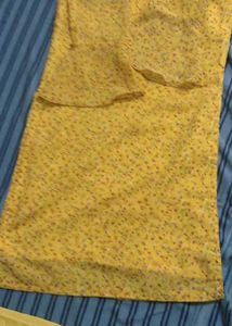 Yellow Floral Kurti