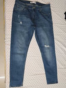 Zara Distressed Denim Jeans