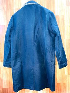 single piece men Classic Navy Blue Trench Coat