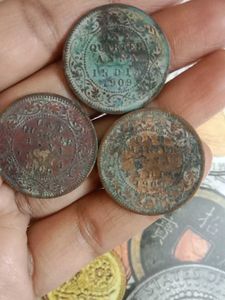 Antique Coins - Set of Three1909