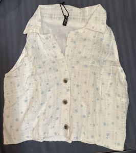 Floral Print vest top, ZARA, size -L