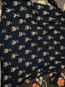 Printed Black Dress