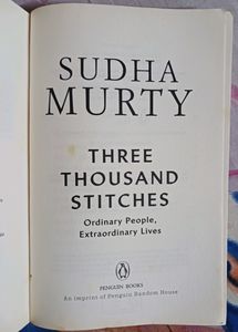 Three Thousand Stitches By Sudha Murthy