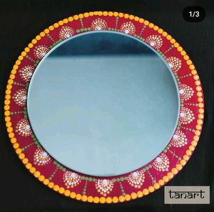 Handmade 12 Inches Mirror Homedecor