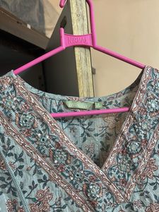 Floral Print Anarkali Kurta