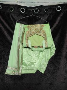 Green Embroidered Salwar Kameez